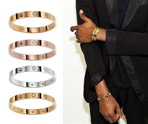 cartier love bracelet man|men wearing cartier love bracelet.